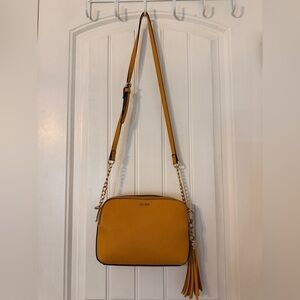 Aldo Yellow Crossbody Bag with Contemporary Design